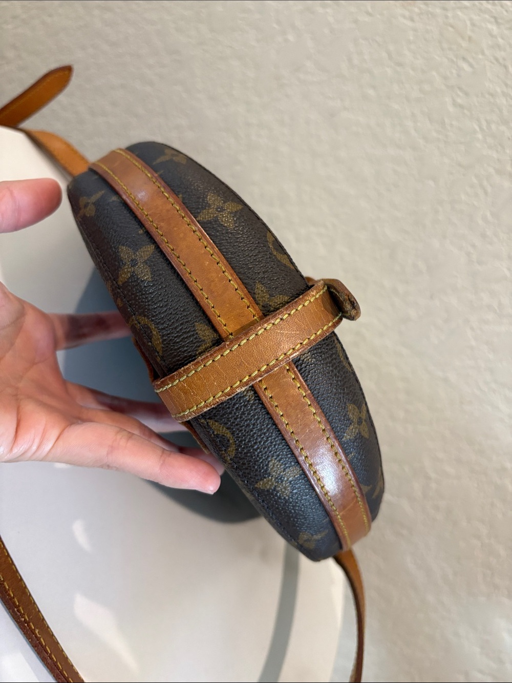 Louis Vuitton Monogram Canvas Crossbody Bag in Brown and Tan - Picture 13 of 16